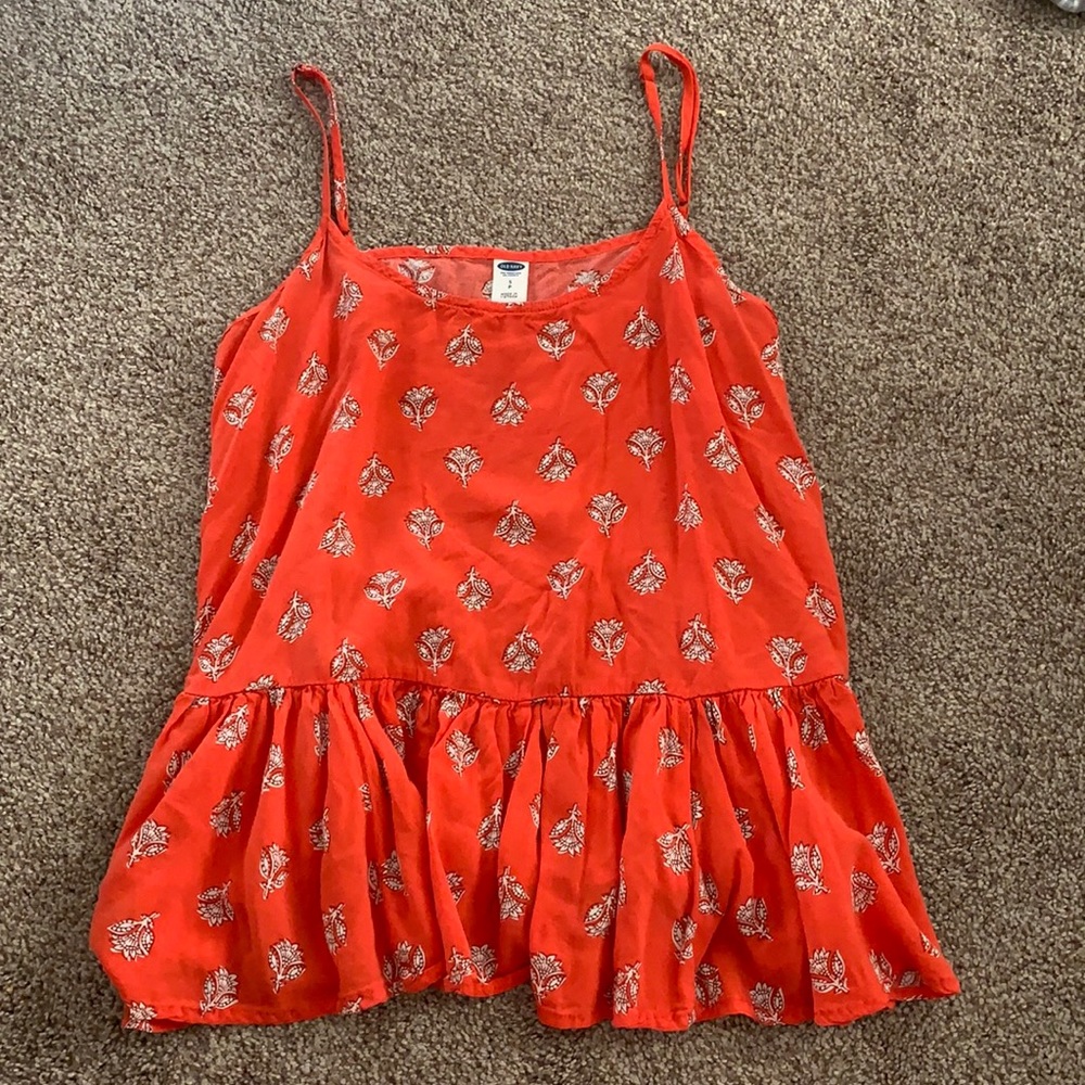 Old navy, coral spaghetti strap, size small